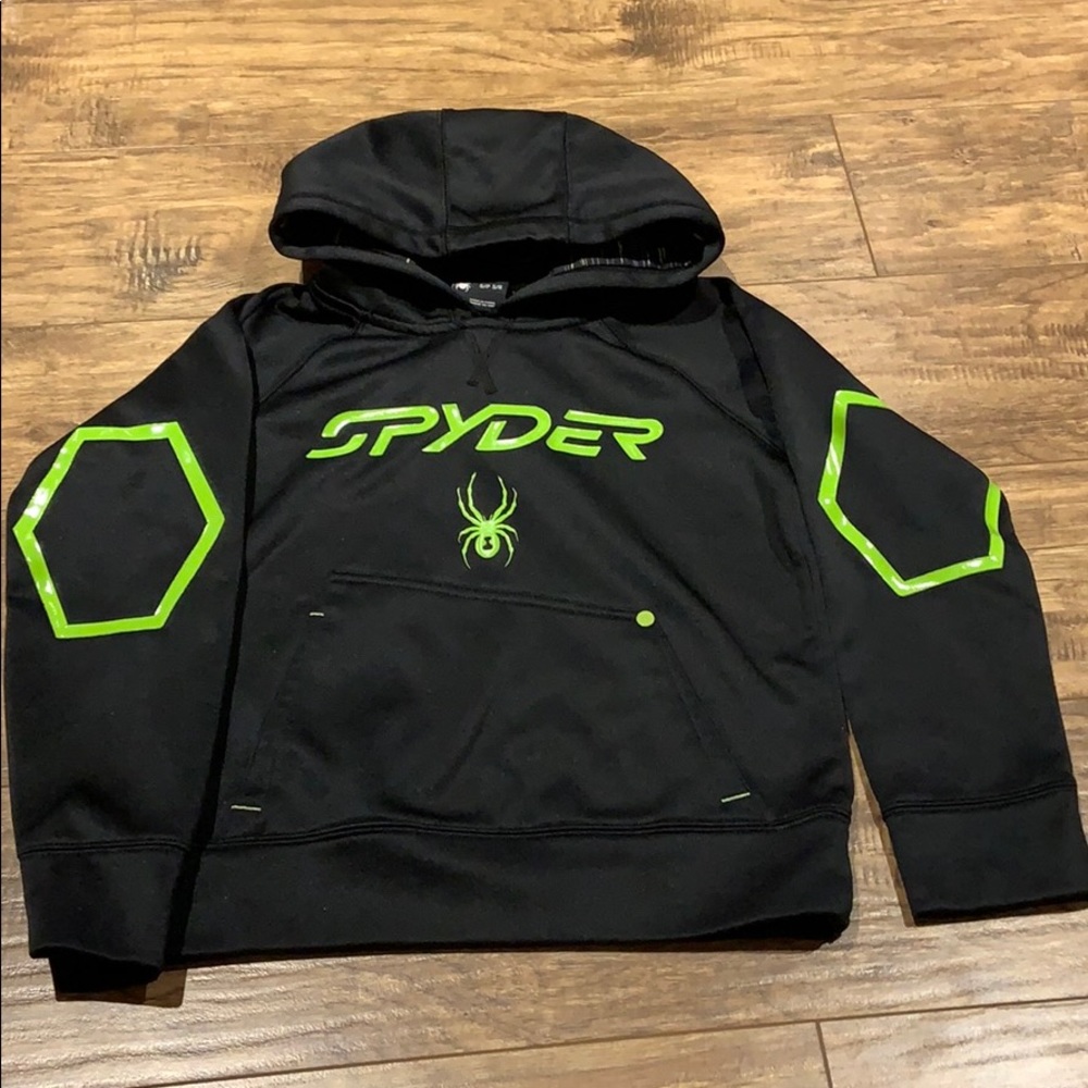 Spyder black and neon Hoodie
